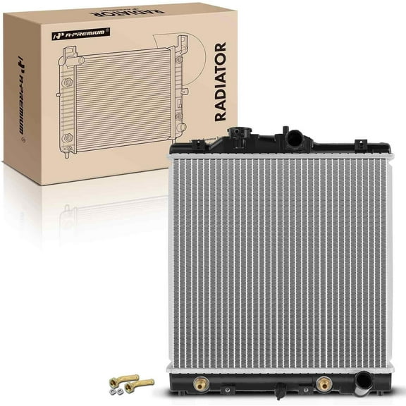 A-Premium Engine Coolant Radiator with Transmission Oil Cooler Compatible with Honda & Acura Models - Civic 92-00, Civic del Sol 93-97, EL 97-00 - 1.6L 1.5L - Replace# 19010P03505, 19010P07014