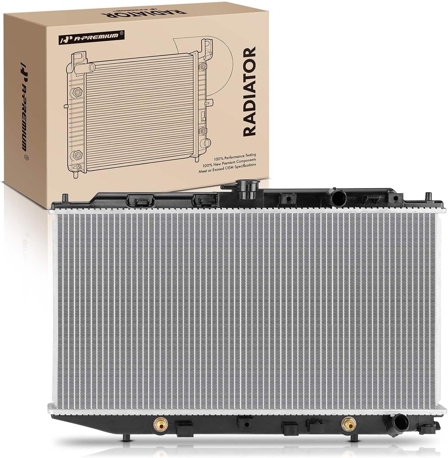 A-Premium Engine Coolant Radiator with Transmission Oil Cooler ...