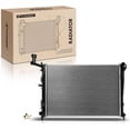 thumbnail image 1 of A-Premium Engine Coolant Radiator with Transmission Oil Cooler Compatible with Hyundai Elantra 2007-2012 L4 2.0L, Automatic Transmission, Replace# 253102H000, 253102H050, 1 of 8