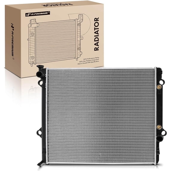 A-Premium Engine Coolant Radiator with Transmission Oil Cooler Compatible with Lexus GX470 2003-2009 & Toyota 4Runner 2003-2009, V8 4.7L, Automatic Trans. Replace# 1640050310, 1640050313