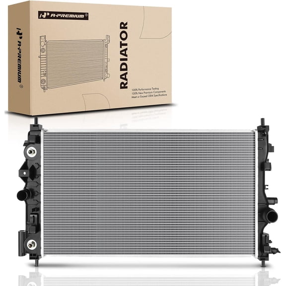 A-Premium Engine Coolant Radiator w/Transmission Oil Cooler Compatible with Chevrolet Chevy Cruze 2011 2012 2013 2014 2015 2016, Cruze Limited 2016, 1.4L 1.8L, Replace# 13274664, 13311079