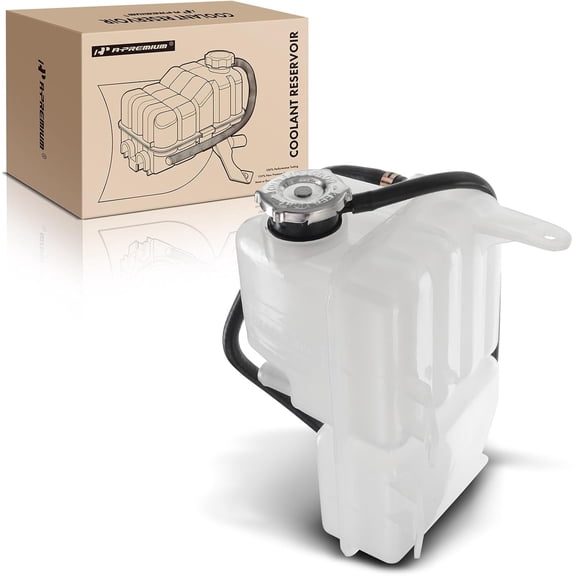 A-Premium Engine Coolant Overflow Recovery Reservoir Tank Compatible with Chrysler Pacifica 2004-2006 (3.5L), 2005-2008 (3.8L), 2007 2008 (4.0L), [ With Cap], Replace for 4880498AC, 4880498AB