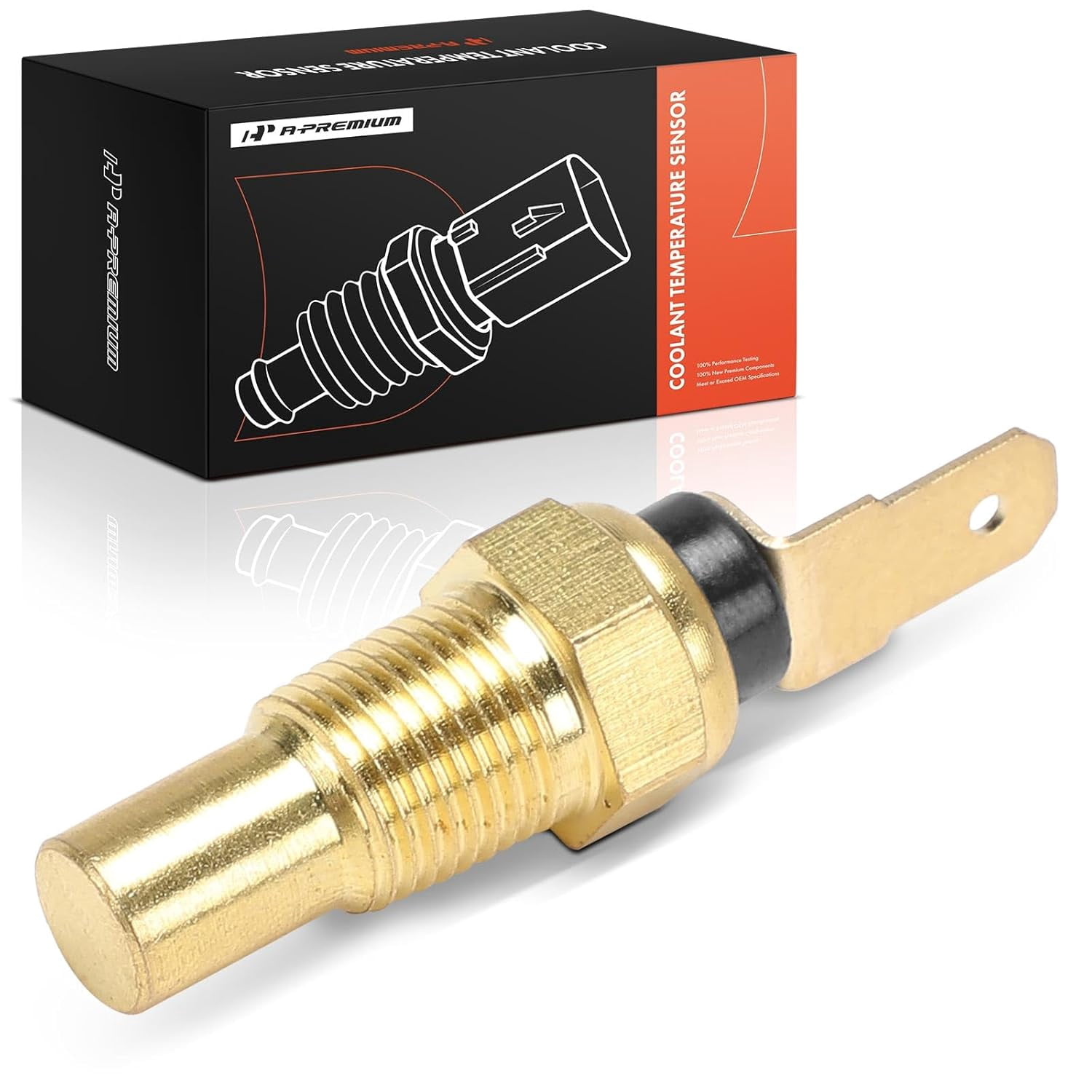 A-Premium Engine Coolant Temperature Sensor [1 Pin] Compatible with ...