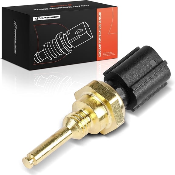 A-Premium Engine Coolant Temperature Sensor [2 Blades] Compatible with Ford, Lincoln, Mercury, fits F-150, F-250 Super Duty, Explorer, Fusion, Edge, Mustang, Taurus, Navigator, Mountaineer & More