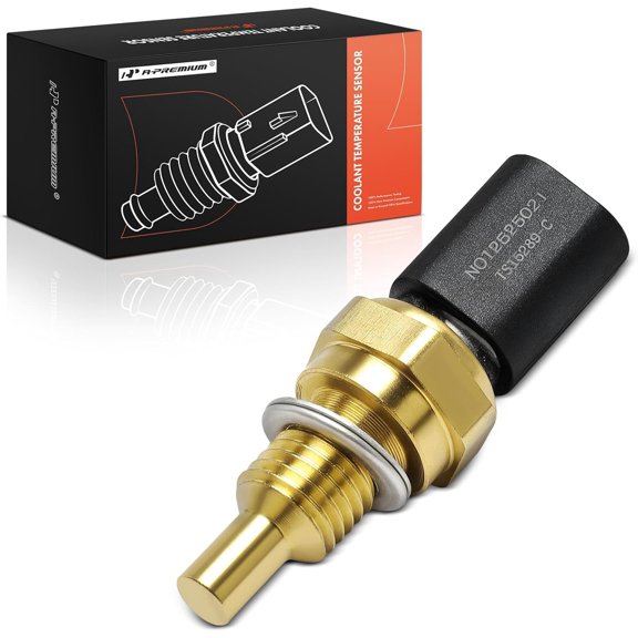 A-Premium Engine Coolant Temperature Sensor [2 Pins] Compatible with Chrysler & Dodge & Jeep & Ram, fits 1500, Grand Cherokee, Wrangler, Cherokee, Grand Caravan, Charger, Journey & More, 3.2L 3.6L
