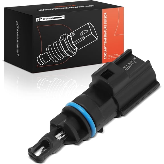 A-Premium Engine Coolant Temperature Sensor [2 Pins] Compatible with Ford Explorer 2013-2018, Flex 2010-2019, Taurus 2010-2018, Police Interceptor Sedan 2013-2019 & Lincoln MKS 2010-2016, MKT