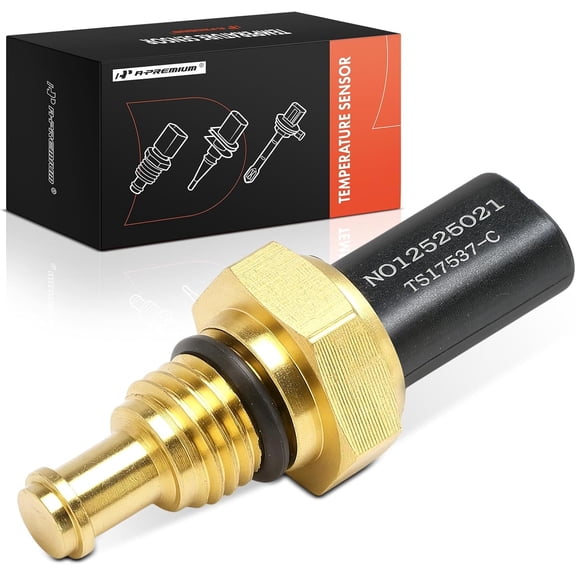 A-Premium Engine Coolant Temperature Sensor [2 Pins] Compatible with Ford & Lincoln, fits F-150 F150 2018-2022/2024, F-250 F-450 F-550 F-600 Super Duty, Explorer, Ranger, Mustang, Bronco, Nautilus