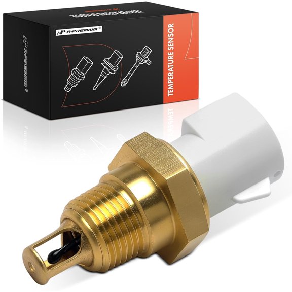 A-Premium Engine Coolant Temperature Sensor [2 Pins] Compatible with Ford & Mazda & Lincoln & Mercury, fits F-150, F-250, F-350, Explorer, E-150 Econoline, Ranger, Mustang, Continental, B2300 & More