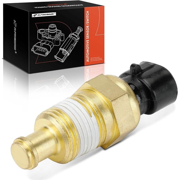 A-Premium Engine Coolant Temperature Sensor [2 Pins] Compatible with Jeep WK Series Grand Cherokee 2005-2007, Commander 2006-2007 & Dodge Charger 2006-2007, Durango, Magnum & Chrysler 300, Aspen