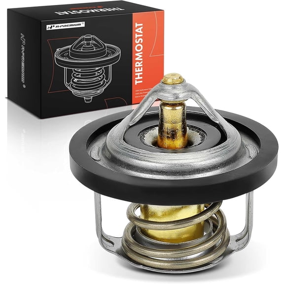 A-Premium Engine Coolant Thermostat Compatible with Ford Ranger, Aspire & Dodge Grand Caravan, Challenger, Conquest & Honda Civic, Accord & Toyota Corolla, 4Runner, Carina, Corona, Pickup