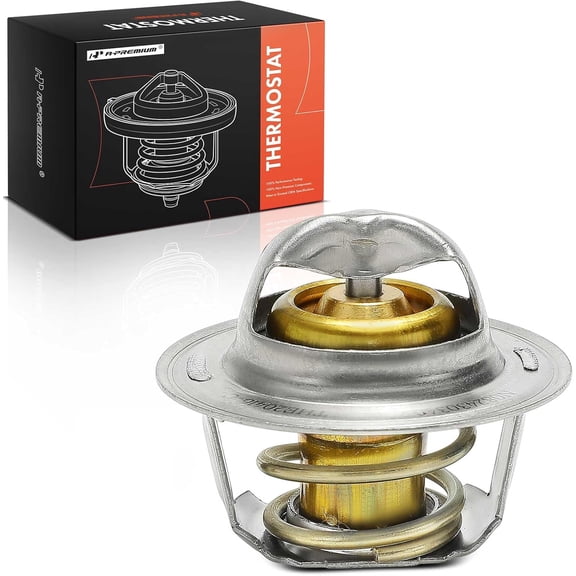 A-Premium Engine Coolant Thermostat Compatible with Mazda CX-3, CX-30, CX-5, CX-50, CX-9, Mazda 6 & Dodge Grand Caravan, Caravan, Dakota, Daytona, Dynasty, Lancer, Omni, Rampage, Shadow, Spirit