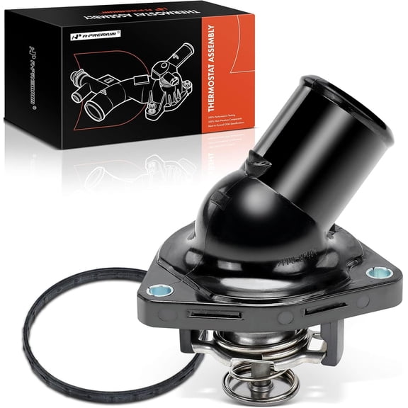 A-Premium Engine Coolant Thermostat Housing Assembly Compatible with Toyota Tundra 2007-2021, Sequoia 2010-2022, Land Cruiser & Lexus GS F, GS460, IS F, IS500, LC500, LS460, LS600h, LX570, RC F