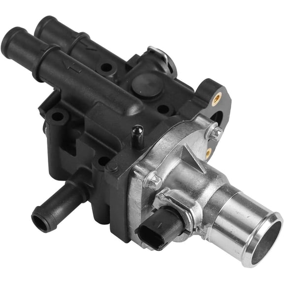 A-Premium Engine Coolant Thermostat Housing Assembly Compatible with Chevrolet Cruze 2011-2015 Cruze Limited 2016 Sonic 2012-2016 1.8L with Sensor