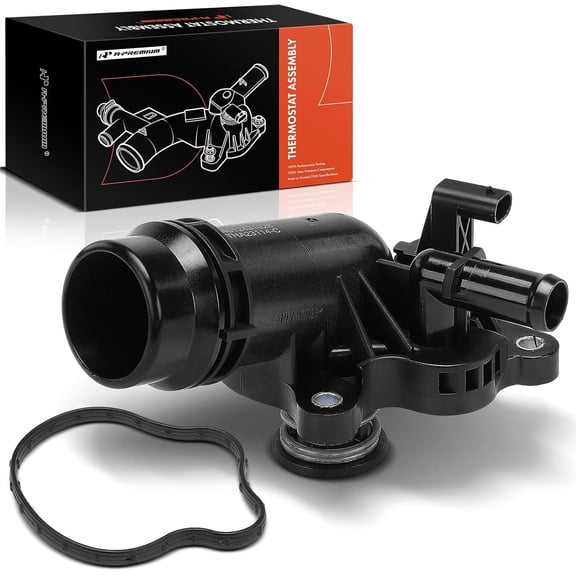 A-Premium Engine Coolant Thermostat Housing Assembly with Sensor Compatible with Chrysler Pacifica 2017-2022, Grand Caravan 2021-2022, Voyager & Ram ProMaster 1500, ProMaster 2500, ProMaster 3500