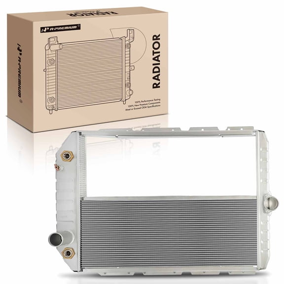 A-Premium Engine Cooling Radiator Compatible with International Harvester 3600 3800 4700 4900 1994-2002 with Auto Transmission