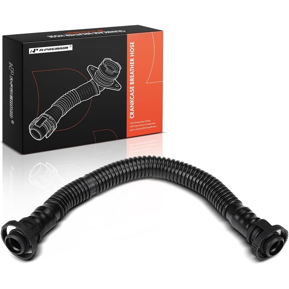 A-Premium Engine Crankcase Breather Hose Compatible with Audi A3 2006-2008, A4 2005-2009, A4 Quattro 2005-2009, TT 2008-2009, TT Quattro 2012-2013 & Volkswagen Eos, GTI, Jetta, Passat, 2.0L