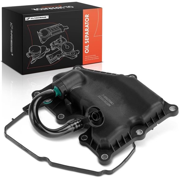 A-Premium Engine Crankcase Vent Valve Oil Separator Compatible with Ford Explorer, Escape, Fusion, Focus, Edge, Taurus & Land Rover Range Rover, LR2 & Lincoln MKZ, MKC, MKT & Jaguar F-Pace, XF, 2.0L