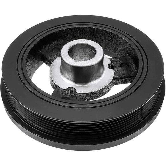 A-Premium Engine Harmonic Balancer Crankshaft Pulley - OHV L6 4.0L - Compatible with Jeep Vehicles - 1987-2006 - Cherokee, Grand Cherokee, Comanche, Wagoneer, Wrangler, TJ, for# 33002920AB, 33002920