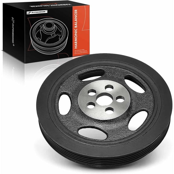 A-Premium Engine Harmonic Balancer Crankshaft Pulley Compatible with Volkswagen Jetta 2005-2014, Passat 2012-2018, Golf 2010-2014, Beetle 2006-2010, Beetle 2012-2018, Rabbit 2006-2009, L5 2.5L