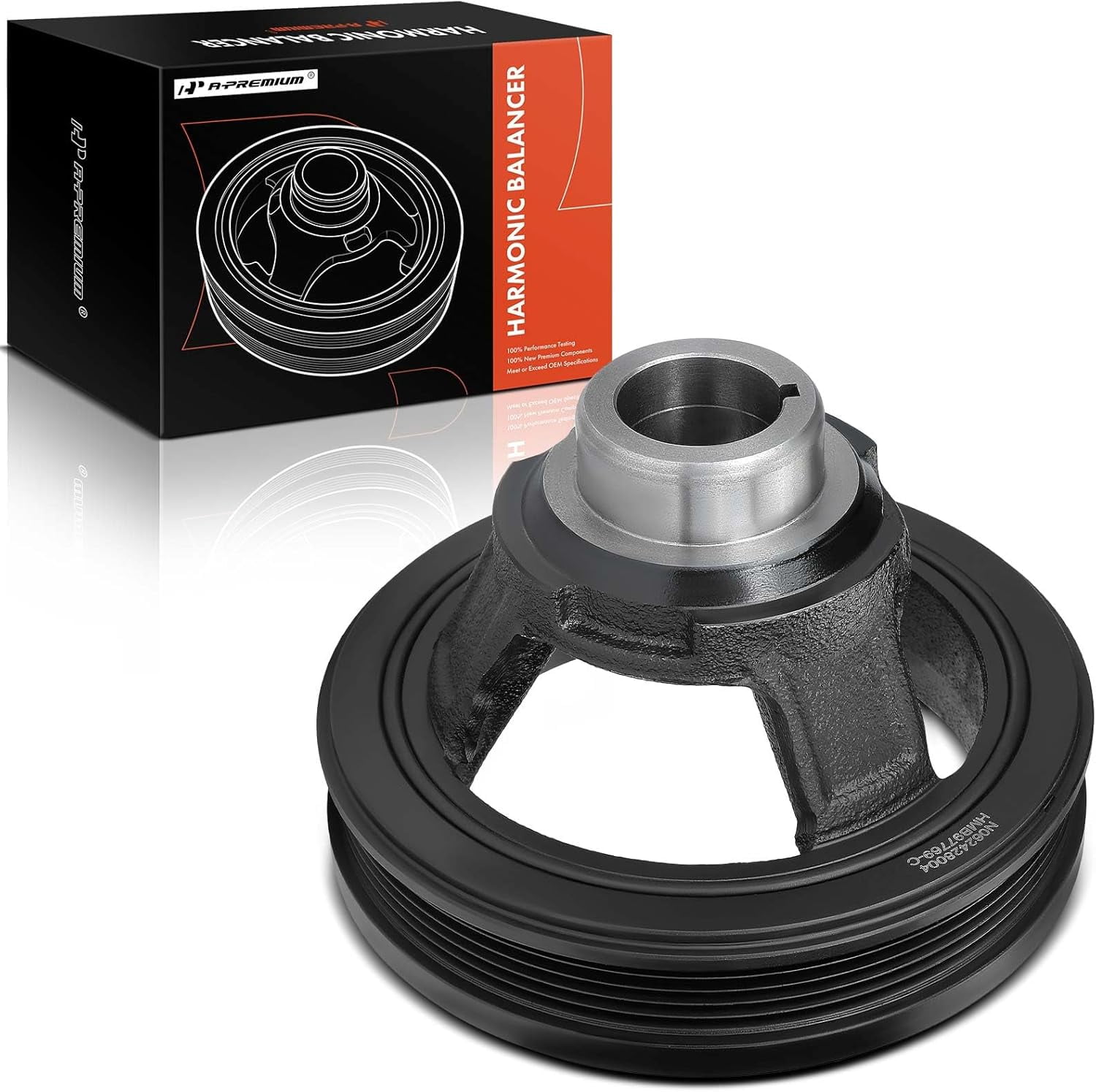 A-Premium Engine Harmonic Balancer Crankshaft Pulley Compatible with Chevrolet Colorado 2017-2022 & GMC Canyon 2017-2022, 3.6L