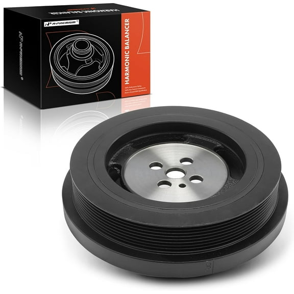 A-Premium Engine Harmonic Balancer Crankshaft Pulley Compatible with Dodge Ram 2500, Ram 3500, 2003-2009, OHV L6 5.9L