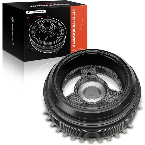A-Premium Engine Harmonic Balancer Crankshaft Pulley Compatible with Mazda 6 2009 2010 2011 2012 2013, 2.5L