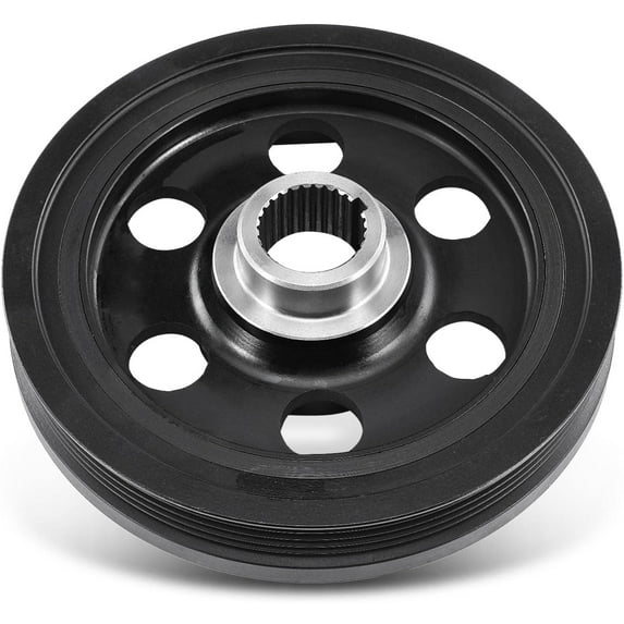 A-Premium Engine Harmonic Balancer Crankshaft Pulley - SOHC L4 1.5L - Compatible with Honda Fit 2006 2007 2008, Hatchback Only, Replace# 13810PWC013