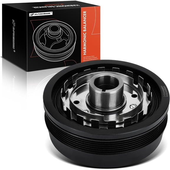 A-Premium Engine Harmonic Balancer Pulley Compatible with Buick LaCrosse Allure 2005-2009, Lucerne 2006-2008, LeSabre Park Avenue 2000-2005 & Pontiac Bonneville 2000-2005, Grand Prix, V6 3.8L