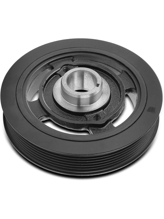 Engine Harmonic Balancer Pulley Compatible with Toyota Camry 2002-2009, RAV4 2001-2008, Corolla Matrix 2009-2013, Highlander 2001-2007, Solara 2002-2008 & Scion xB 2008-2015, tC, L4 2.4L