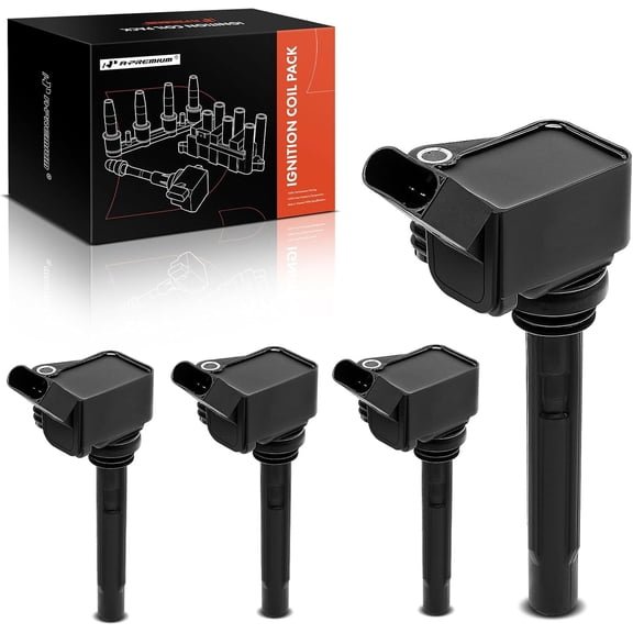 A-Premium Engine Ignition Coil Pack Compatible with Audi A3 A4 A5 A6 TT (Quattro) Q3 Q5 Q7 S3 VW Passat Tiguan Golf L4 1.8L 2.0L 4-PC Set Fits select: 2018-2020 AUDI Q5 PREMIUM PLUS