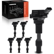 A-Premium Engine Ignition Coil Pack Compatible with Kia Sorento 2018-2020,Sedona 2018-2021, Telluride 2020-2021, Cadenza, Stinger, K900 & Hyundai Palisade & Genesis G80, G70, G90, 3.3L 3.8L, 6-PC Set