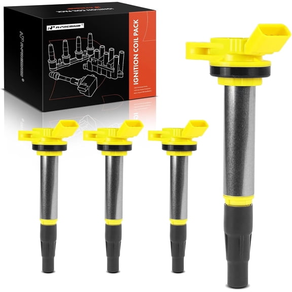 A-Premium Engine Ignition Coil Pack Compatible with Toyota Corolla 2009-2017, Corolla iM 2017-2018, Prius 2010-2015, Prius V 2012-2017, Matrix, C-HR & Lexus CT200h & Scion xD, iM & Pontiac Vibe