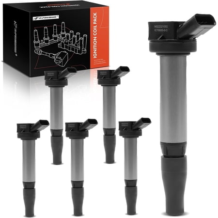 A-Premium Engine Ignition Coil Pack Compatible with Toyota Tacoma 2016-2021, Highlander 2017-2019 & Lexus RX450hL 2018, IS300 2017-2021, IS350, GS350, GS450h, LS500h, RC300, RC350, LC500h, 6-PC Set
