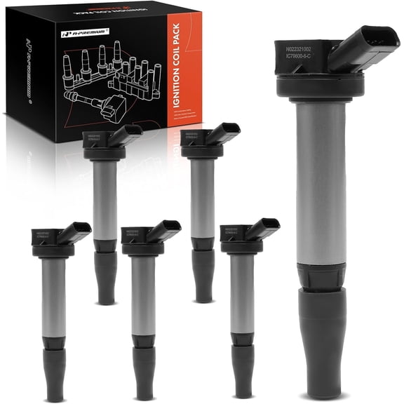 A-Premium Engine Ignition Coil Pack Compatible with Toyota Tacoma 2016-2021, Highlander 2017-2019 & Lexus RX450hL 2018, IS300 2017-2021, IS350, GS350, GS450h, LS500h, RC300, RC350, LC500h, 6-PC Set