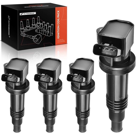 A-Premium Engine Ignition Coil Pack Set of 4 Compatible with Toyota Altezza Gita SXE10 3SGE 1998 1999 2000 2001 2002 2003 2004 2005