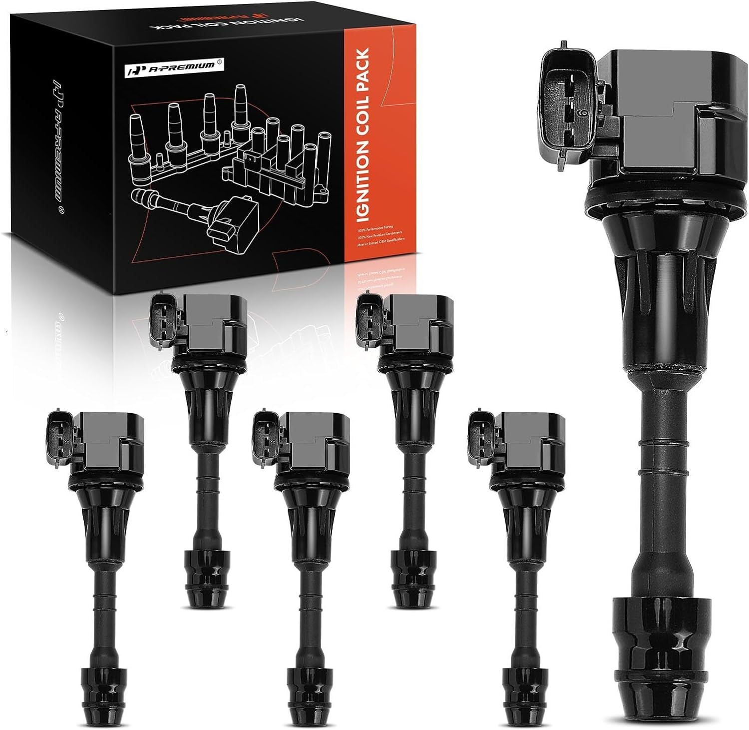 APremium Engine Ignition Coil Packs Compatible with Infiniti FX35 2003