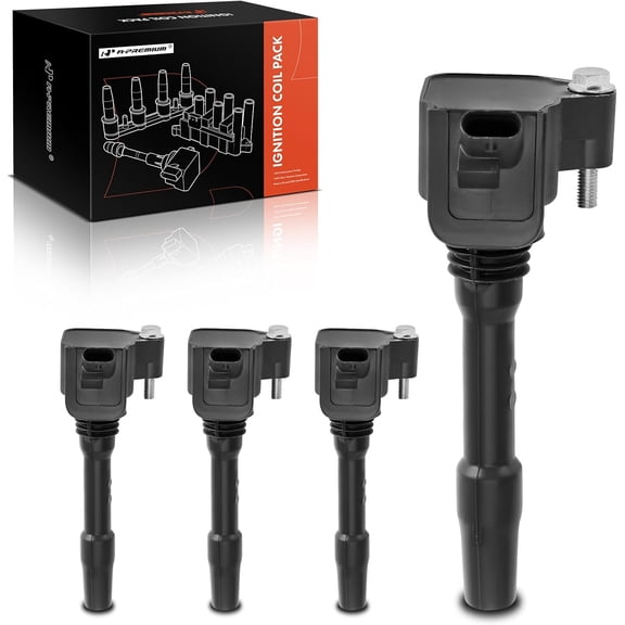 A-Premium Ignition Coil Pack Compatible with BMW 230i 330i 430i 440i 530i 540i 740i (xDrive) i8 X1 X2 X3 X4 Mini Cooper, Set of 4