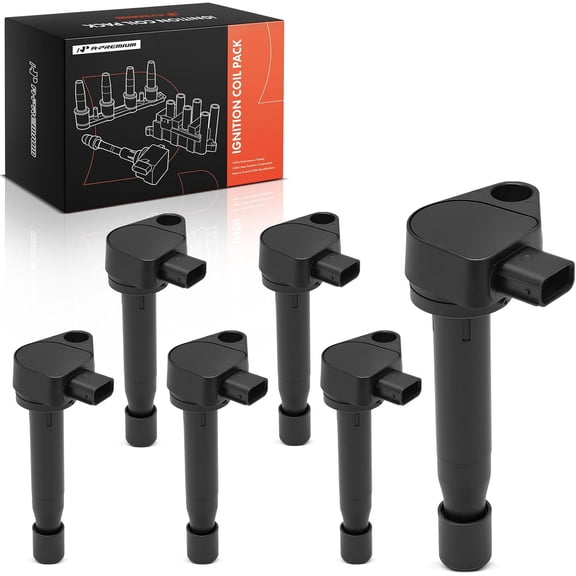 A-Premium Engine Ignition Coils Compatible with Honda Accord 00-03 Odyssey 1999-02 Acura CL 01-03 TL 1999-2008 3.0L 3.2L 3.5L 6-PC Set