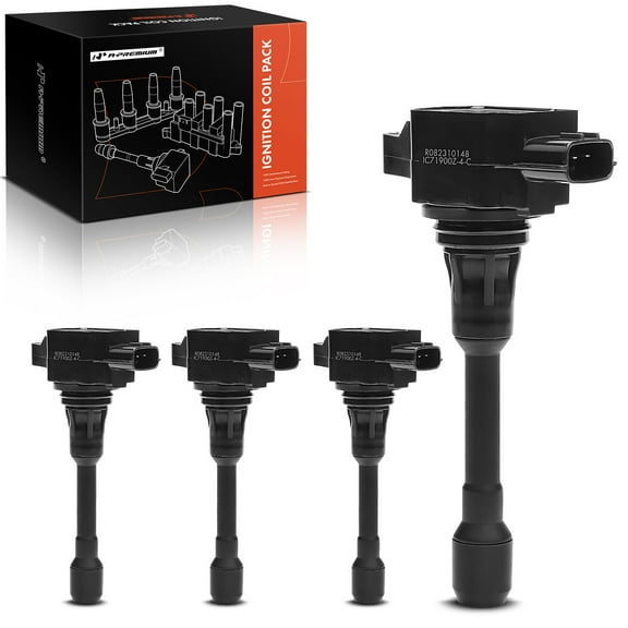 A-Premium Engine Ignition Coils Compatible with Nissan Versa 2012-2019 Versa Note 2014-2019 1.6L 1.8L Petrol 4-PC Set