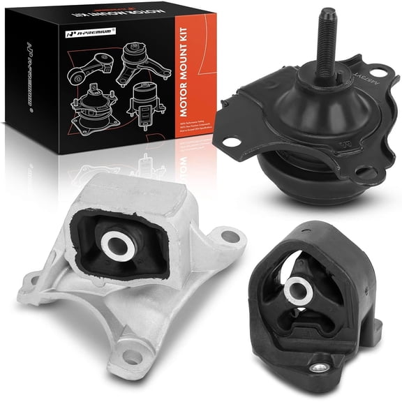 A-Premium Engine Motor Mount Kit Compatible with Honda Element 2003-2010 2.4L, Manual Transmission, 3-PC Set, Replace# 50840S6M010, 50821SCVA02
