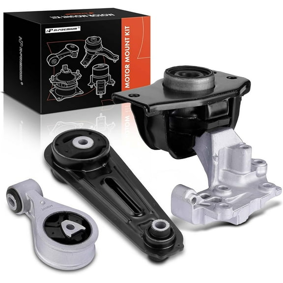 A-Premium Engine Motor Mount and Torque Strut Mount Kit Compatible with Nissan Rogue 2008-2013, Rogue Select 2014-2015, Sentra 2007-2012, 2.5L, 3-PC Set, Replace# 11210ET80A, 11350ET80A
