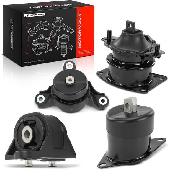 A-Premium Engine Motor Mount and Transmission Mount Kit Compatible with Acura TL 2009-2011 3.5L 3.7L, TL 2012-2014 3.7L, Automatic Transmission, 4-PC Set, Replace# 50870TA0A12