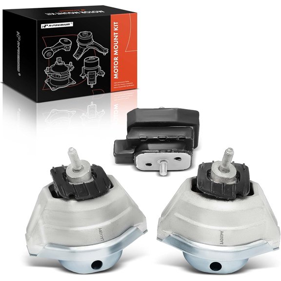 A-Premium Engine Motor Mount and Transmission Mount Kit Compatible with BMW 525i 530i 645Ci 2004-2005, 528i 528i xDrive 2009-2010, 545i 2004-2006, 550i 650i M5 M6 2006-2010, 2.5L 3.0L 4.4L 4.8L 5.0L
