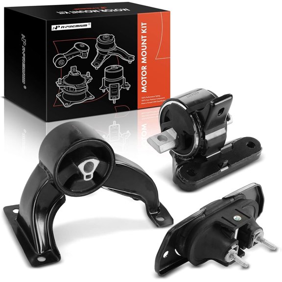 A-Premium Engine Motor Mount and Transmission Mount Kit Compatible with Dodge Avenger & Chrysler Sebring, 2009-2010, 3.5L, Automatic Transmission, 3-PC Set, Replace# 5085076AB, 4766474AC