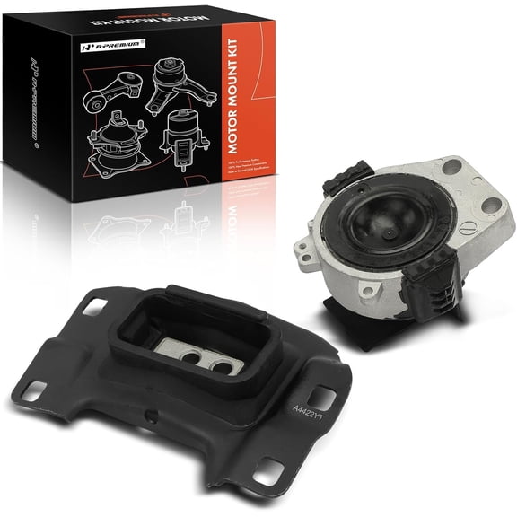 A-Premium Engine Motor Mount and Transmission Mount Kit Compatible with Mazda 3 2010 2011 2012 2013 2.3L, Manual Transmission, 2-PC Set, Replace# BBN539060, BBR339070A