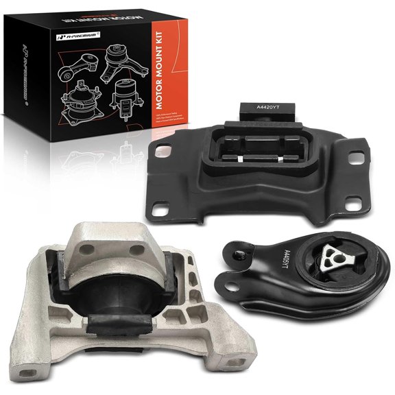 A-Premium Engine Motor Mount and Transmission Mount Kit Compatible with Mazda 3 2010-2013, 5 2012-2015, 3 Sport 2012-2013, 2.5L, Manual Transmission, 3-PC Set, Replace# BBM439070B