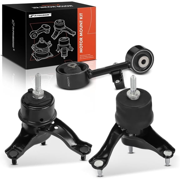 A-Premium Engine Motor Mount and Transmission Mount and Torque Strut Mount Kit Compatible with Toyota Highlander 2004-2007 & Lexus RX330 2004-2006, 3.3L, Automatic Transmission, GAS, 3-PC Set