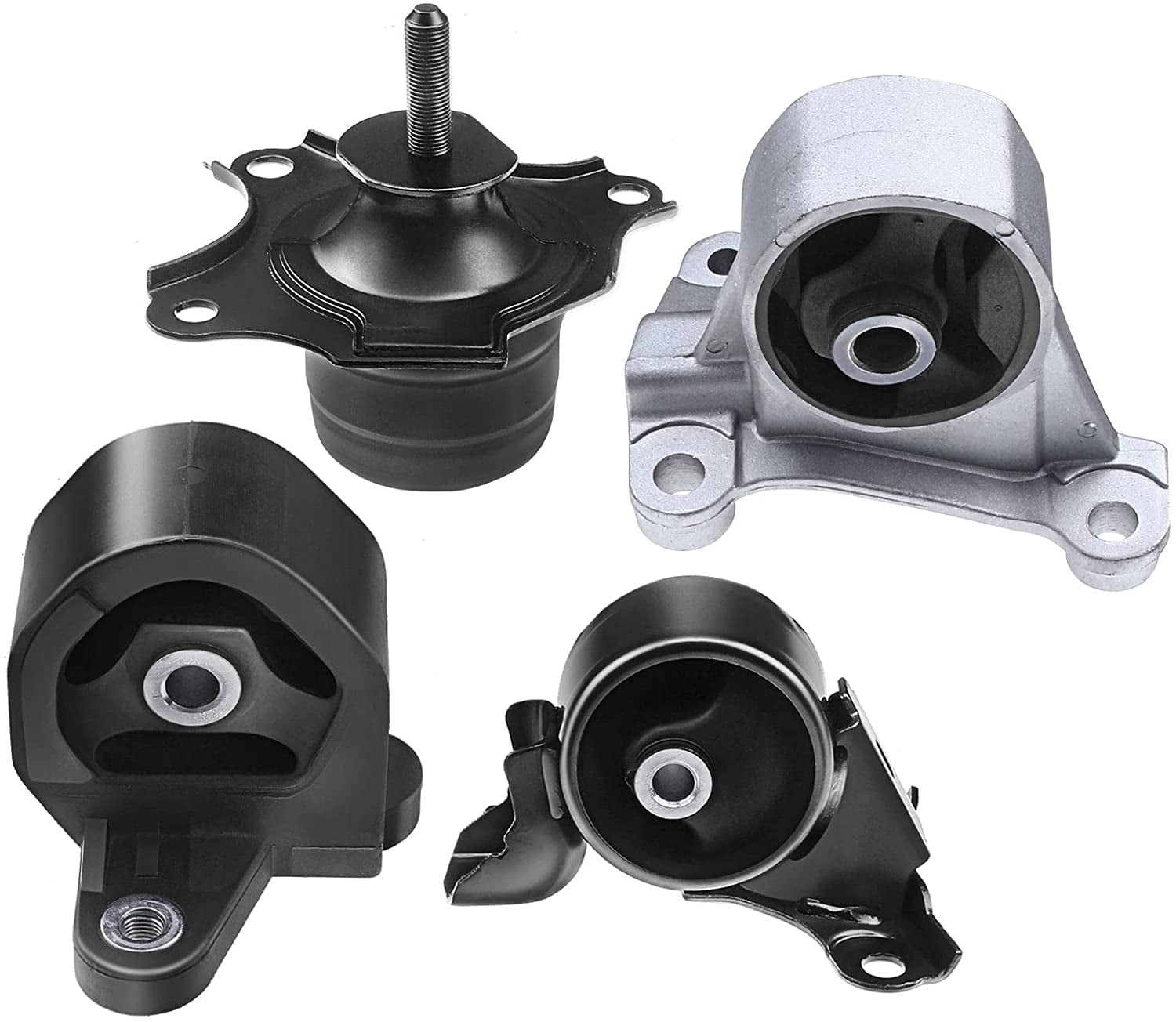 A Premium Engine Motor and Transmission Mount 4 PC Set Compatible with Honda Civic 2001 2002 2003 2004 2005 L4 1.7L Coupe Front and Rear Manual