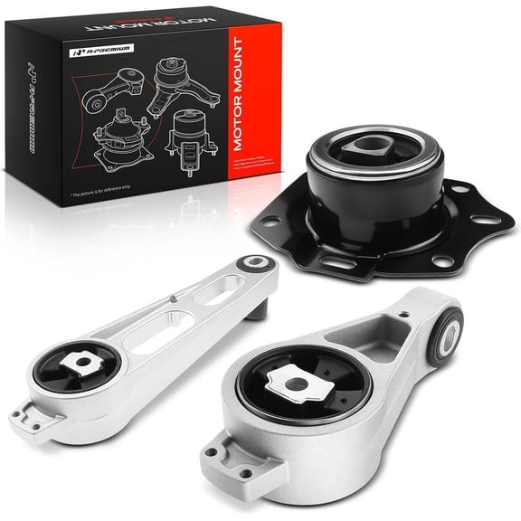 A-Premium 3PCS Front Right Upper Lower Engine Motor Mount Set Compatible with Chrysler 2001-2009 PT Cruiser & Dodge Neon & Plymouth Neon, 2.0L 2.4L
