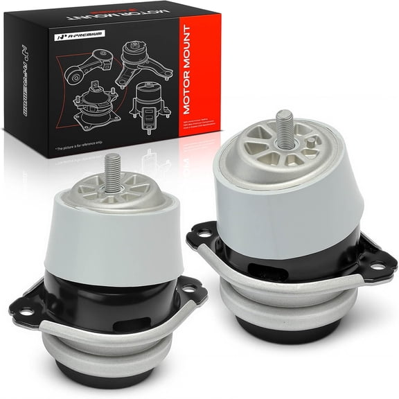 A-Premium 2PCS Front Left Right Engine Motor Mount Set Compatible with Audi Q7 2008-2015 3.0L, Q7 2007-2010 3.6L 4.2L & Porsche Cayenne 2004-2006 & 2008-2010 & Volkswagen Touareg 2004-2017